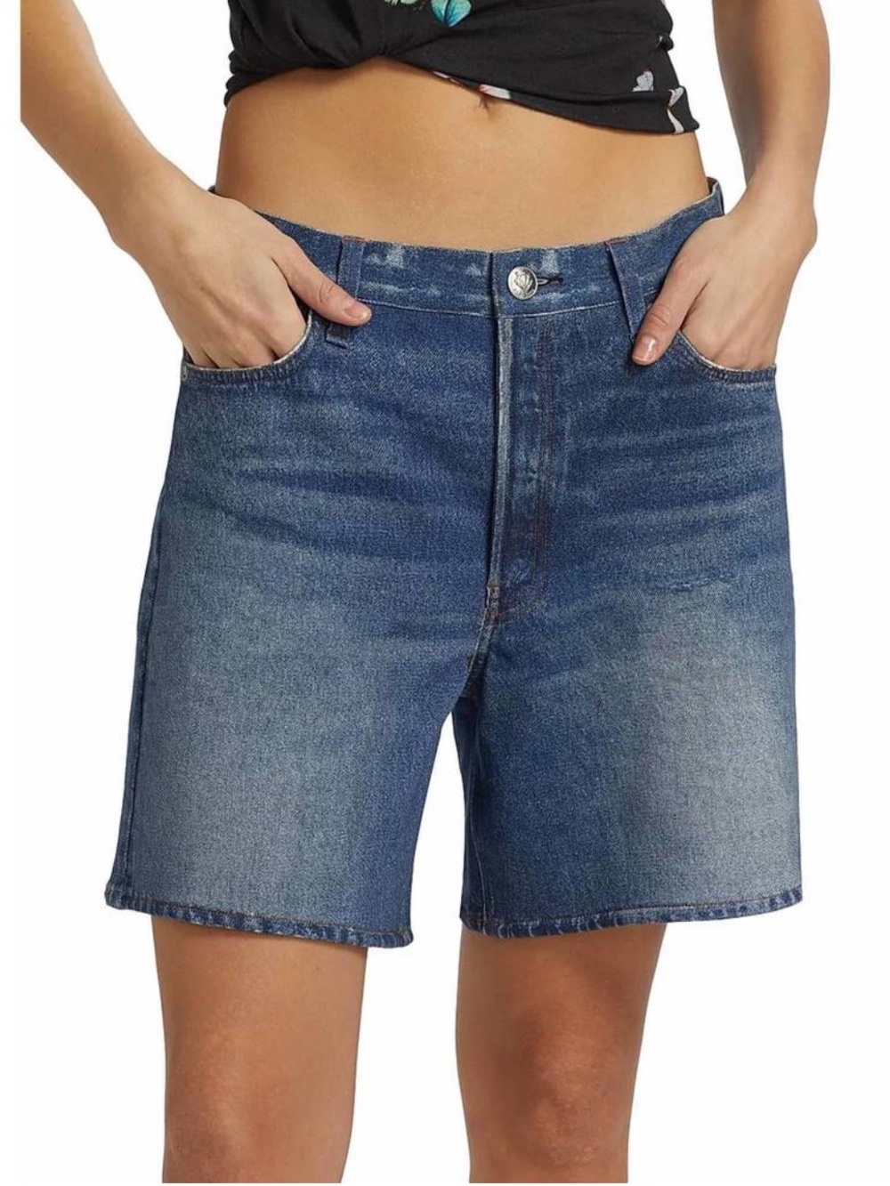 NWT Rag & Bone Miramar Kaia Sweatpant Shorts Cosmos 26